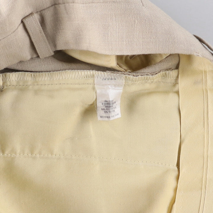 1990'S Vintage Farah slacks for men, size W34 polyester Beige type Vintage Second Hand