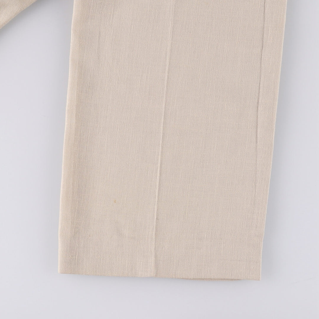1990'S Vintage Farah slacks for men, size W34 polyester Beige type Vintage Second Hand