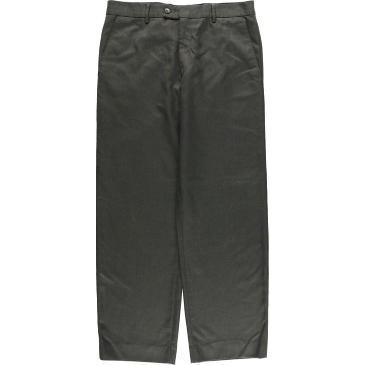 Baldini slacks pants made in Europe, men's size w34 wool Khaki type Vintage Second Hand