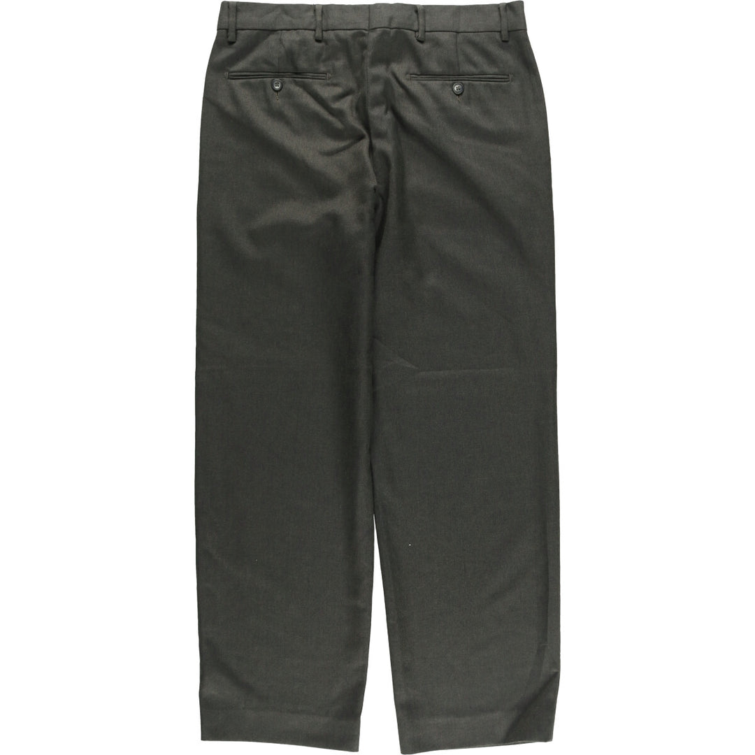 Baldini slacks pants made in Europe, men's size w34 wool Khaki type Vintage Second Hand
