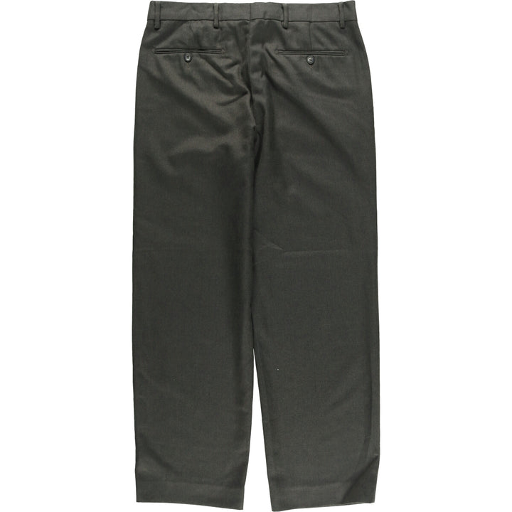 Baldini slacks pants made in Europe, men's size w34 wool Khaki type Vintage Second Hand
