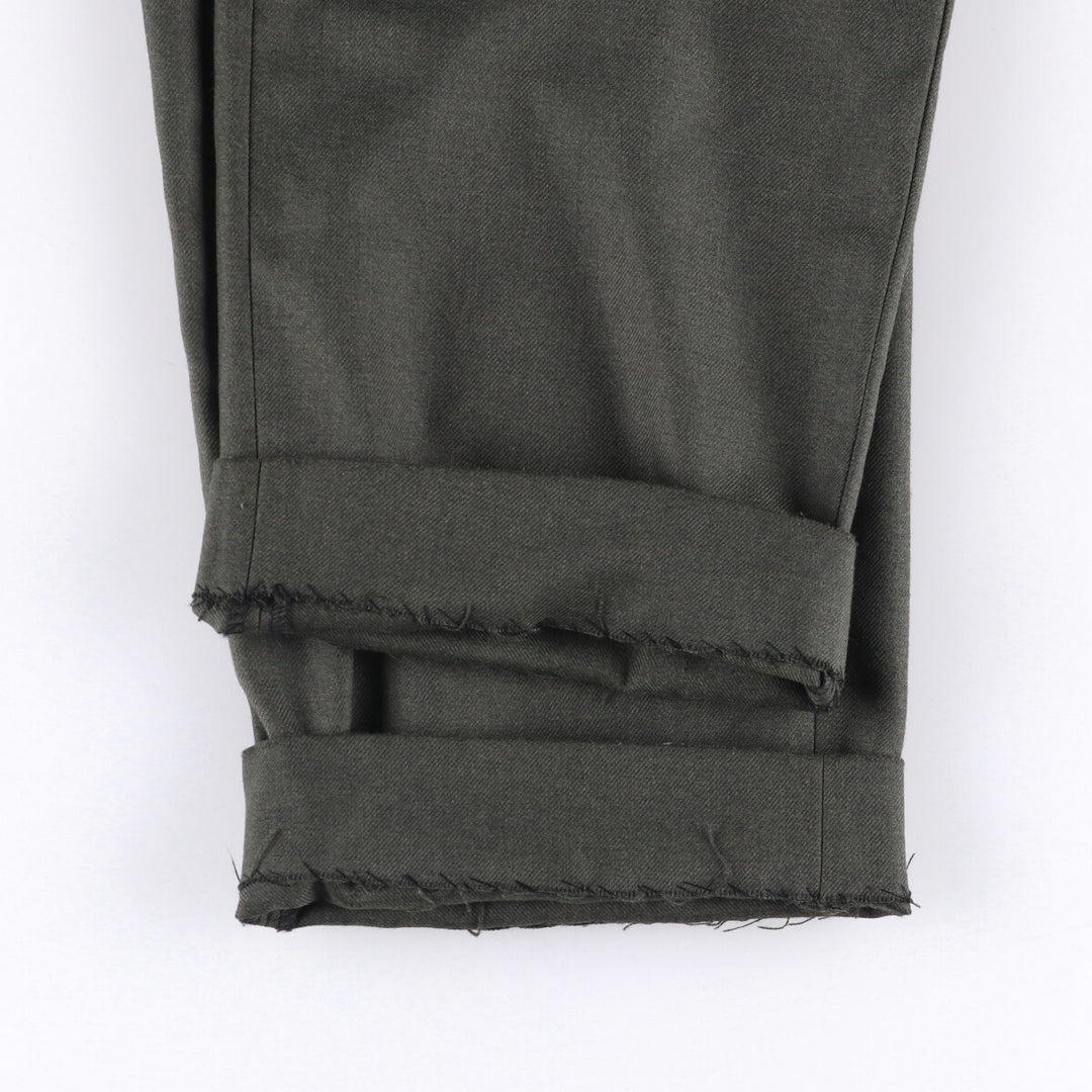 Baldini slacks pants made in Europe, men's size w34 wool Khaki type Vintage Second Hand
