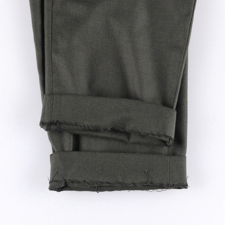 Baldini slacks pants made in Europe, men's size w34 wool Khaki type Vintage Second Hand