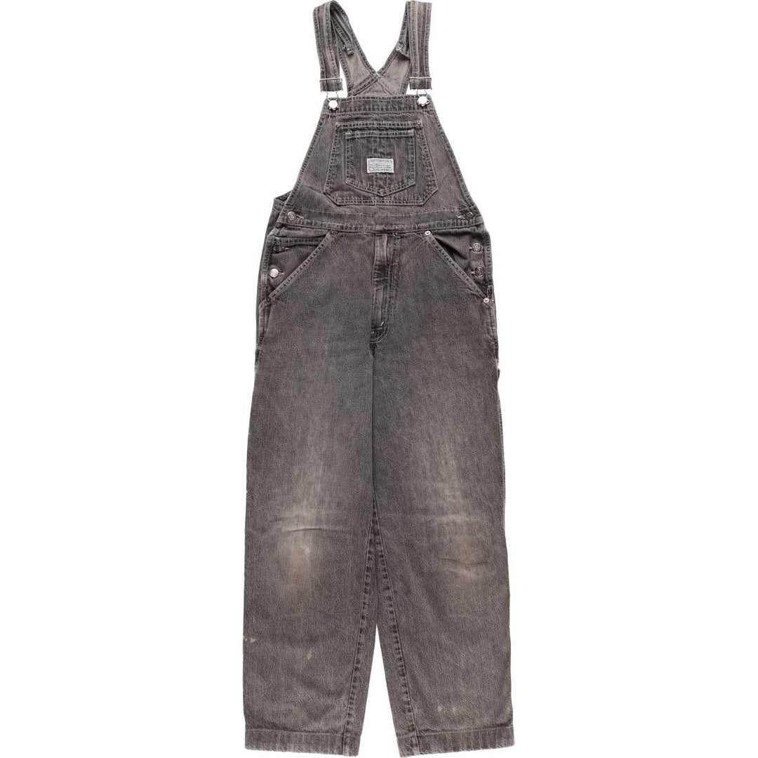 Levi's STRAUSS AND CO denim overalls for men, equivalent to W31 unclear black type Vintage Second Hand
