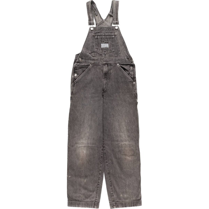 Levi's STRAUSS AND CO denim overalls for men, equivalent to W31 unclear black type Vintage Second Hand