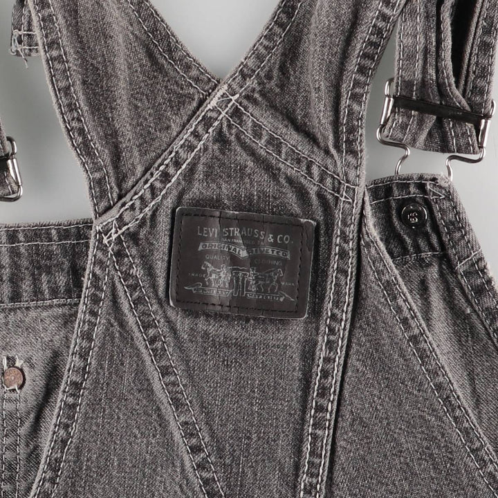 Levi's STRAUSS AND CO denim overalls for men, equivalent to W31 unclear black type Vintage Second Hand