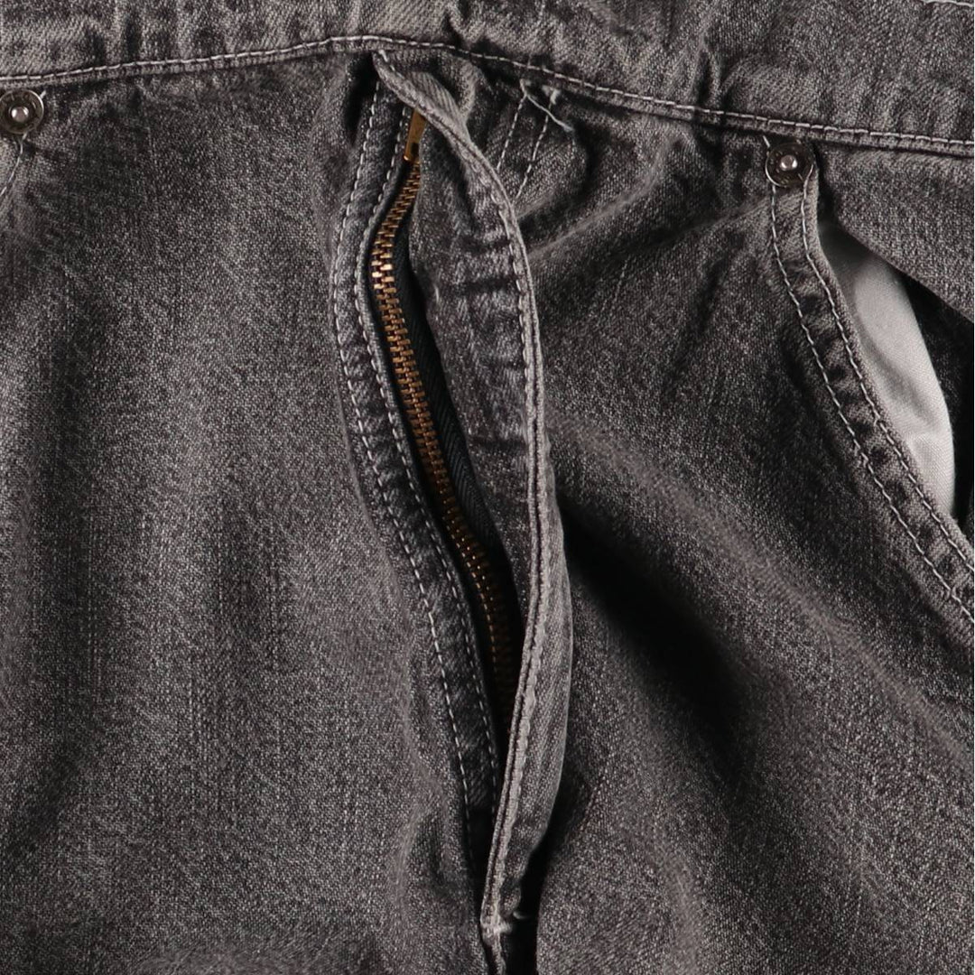 Levi's STRAUSS AND CO denim overalls for men, equivalent to W31 unclear black type Vintage Second Hand