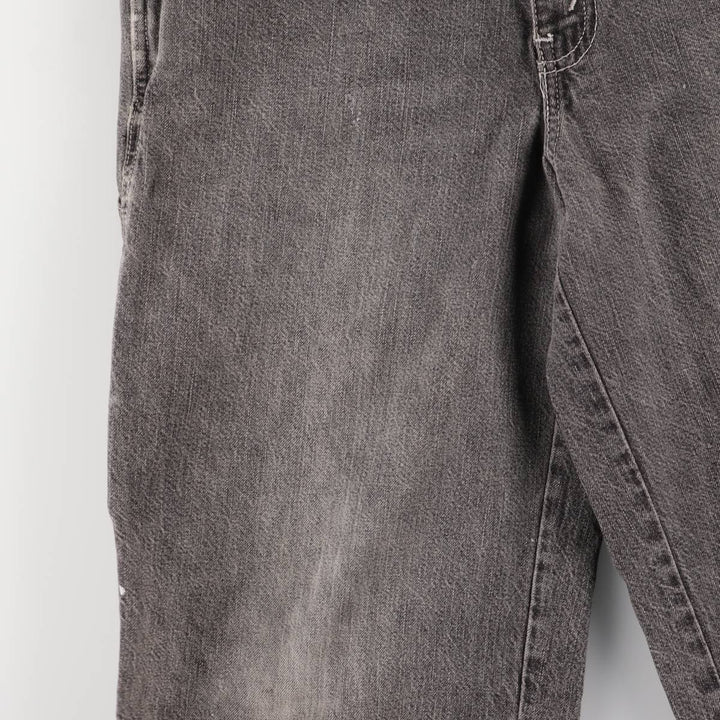 Levi's STRAUSS AND CO denim overalls for men, equivalent to W31 unclear black type Vintage Second Hand