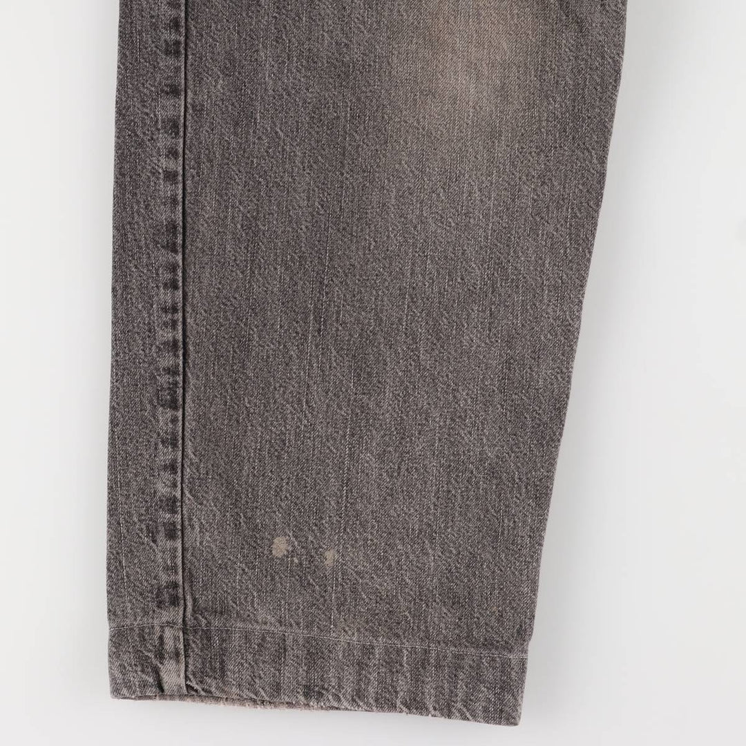 Levi's STRAUSS AND CO denim overalls for men, equivalent to W31 unclear black type Vintage Second Hand