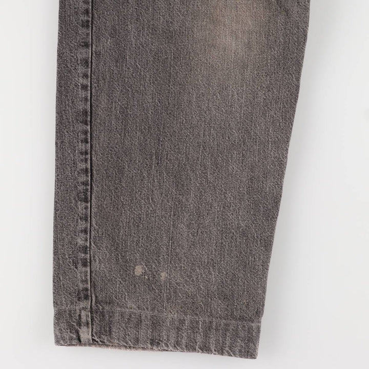 Levi's STRAUSS AND CO denim overalls for men, equivalent to W31 unclear black type Vintage Second Hand