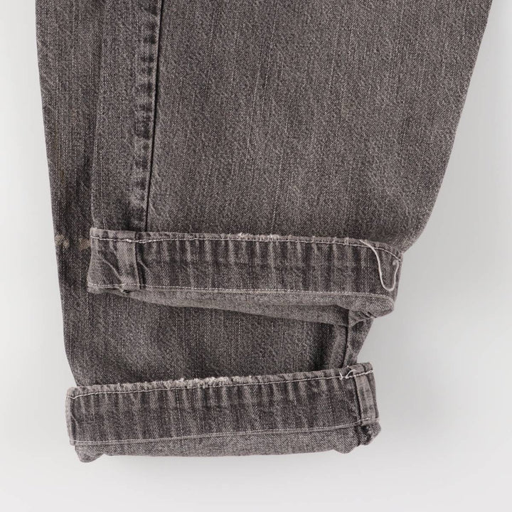 Levi's STRAUSS AND CO denim overalls for men, equivalent to W31 unclear black type Vintage Second Hand
