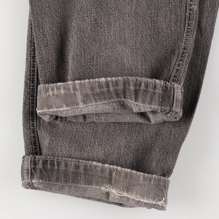 Levi's STRAUSS AND CO denim overalls for men, equivalent to W31 unclear black type Vintage Second Hand