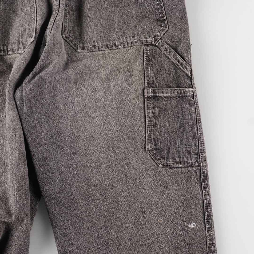 Levi's STRAUSS AND CO denim overalls for men, equivalent to W31 unclear black type Vintage Second Hand