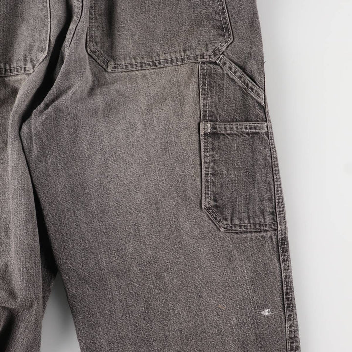 Levi's STRAUSS AND CO denim overalls for men, equivalent to W31 unclear black type Vintage Second Hand