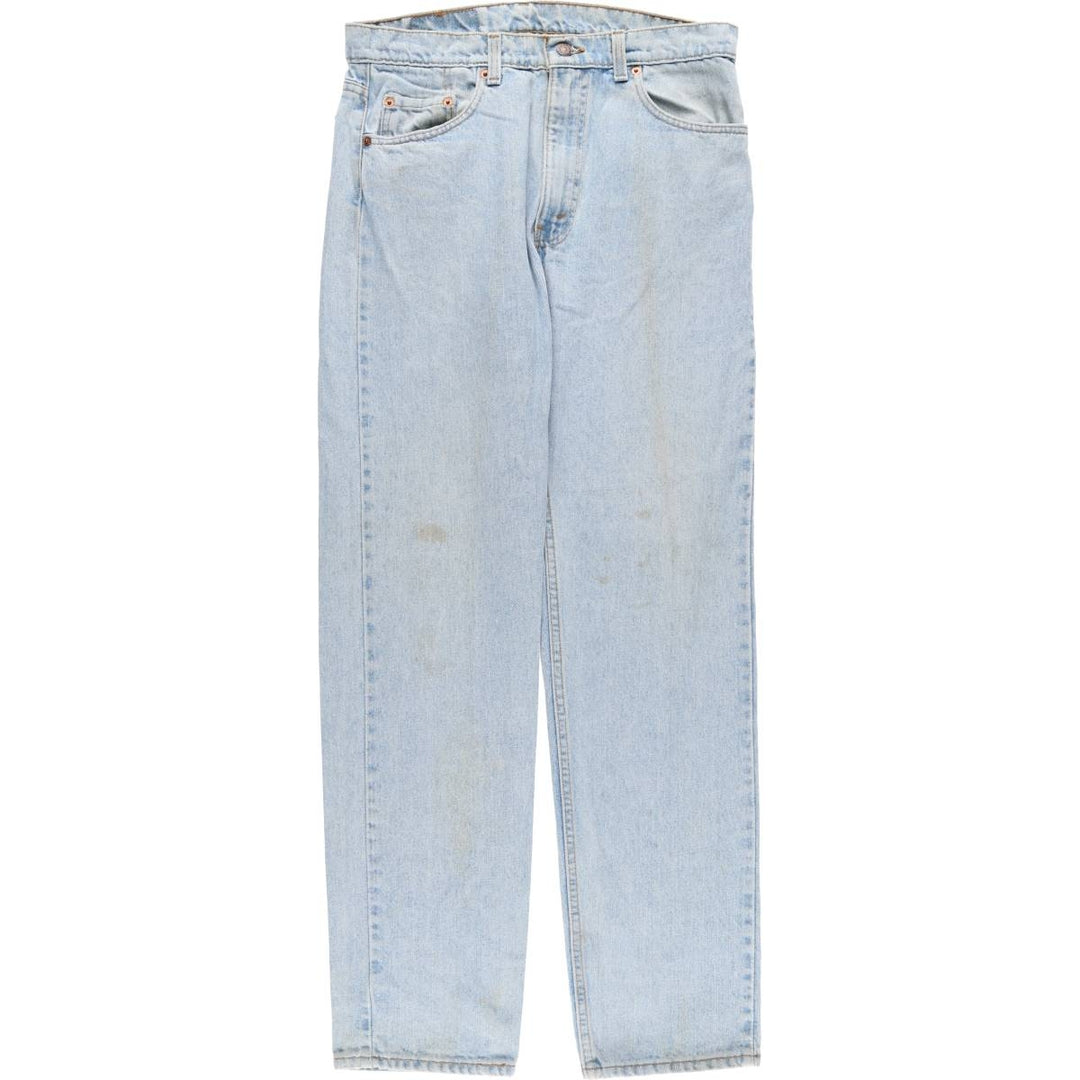 90'S Levi's 505 REGULAR FIT STRAIGHT LEG Tapered Denim Pants Made in USA Men's W33 Vintage cotton blue type Vintage Second Hand