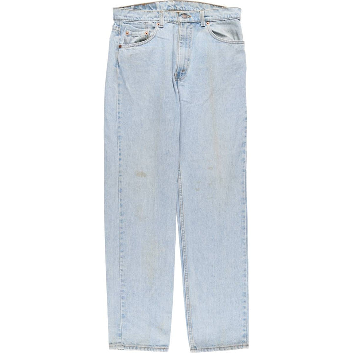 90'S Levi's 505 REGULAR FIT STRAIGHT LEG Tapered Denim Pants Made in USA Men's W33 Vintage cotton blue type Vintage Second Hand