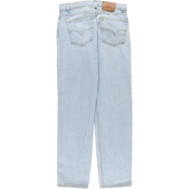 90'S Levi's 505 REGULAR FIT STRAIGHT LEG Tapered Denim Pants Made in USA Men's W33 Vintage cotton blue type Vintage Second Hand