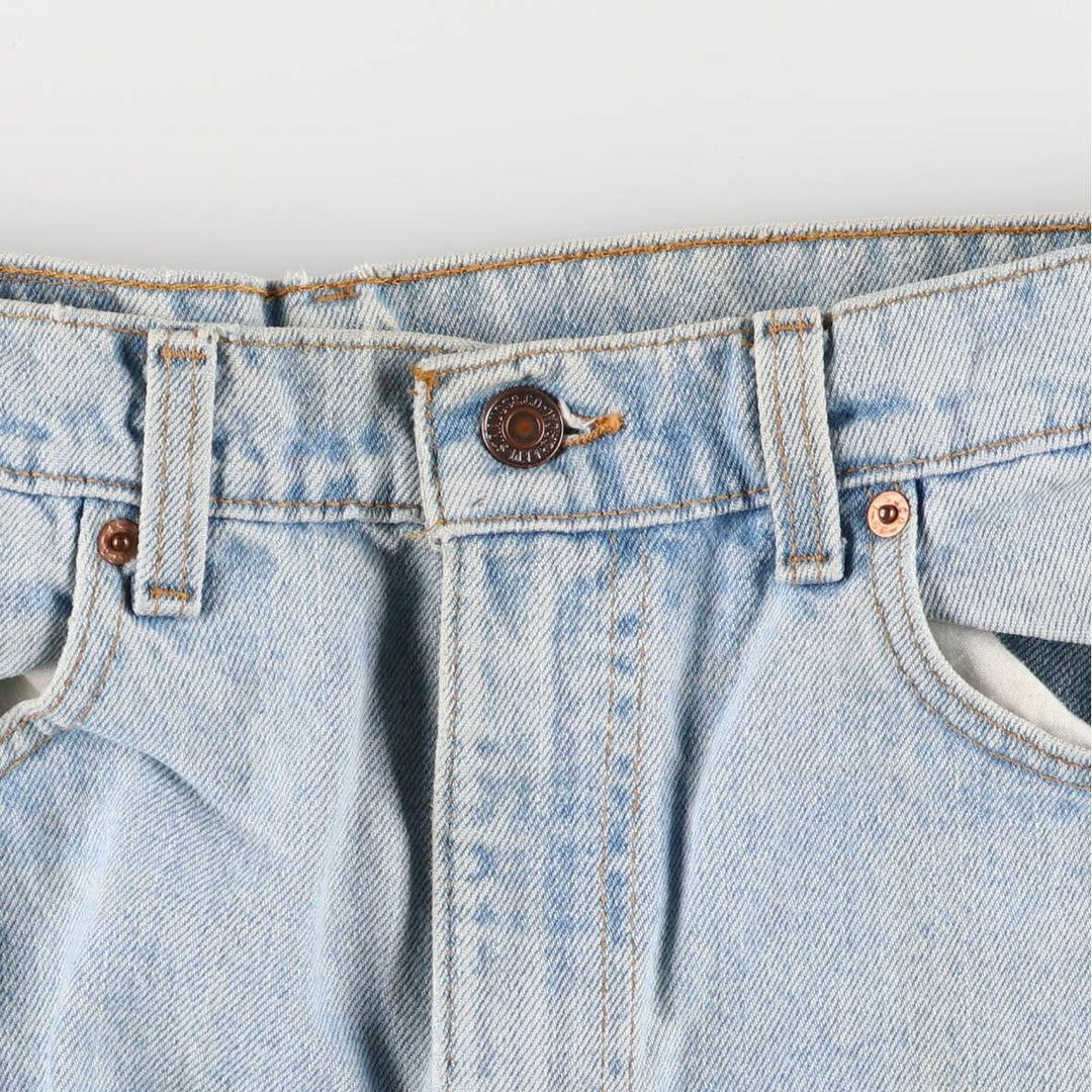 90'S Levi's 505 REGULAR FIT STRAIGHT LEG Tapered Denim Pants Made in USA Men's W33 Vintage cotton blue type Vintage Second Hand