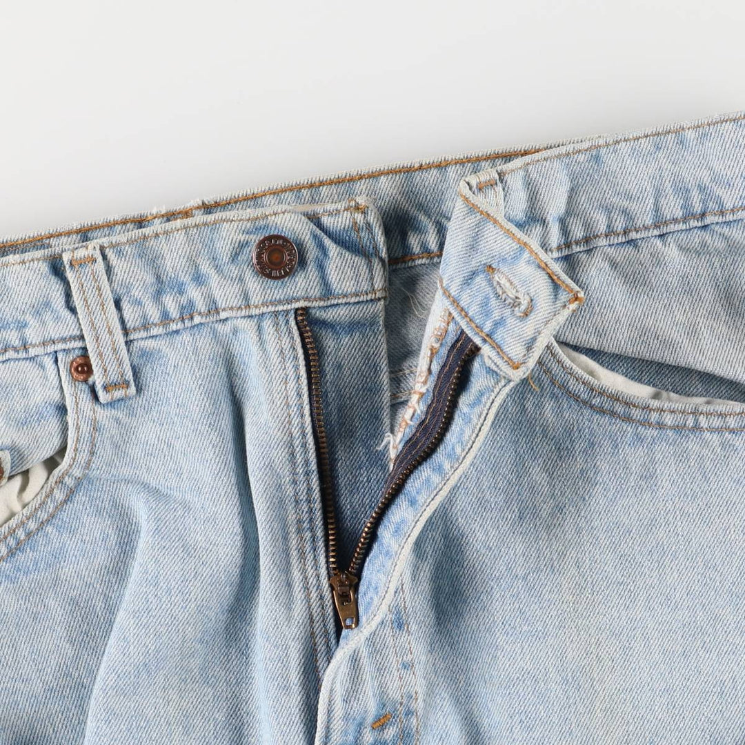 90'S Levi's 505 REGULAR FIT STRAIGHT LEG Tapered Denim Pants Made in USA Men's W33 Vintage cotton blue type Vintage Second Hand