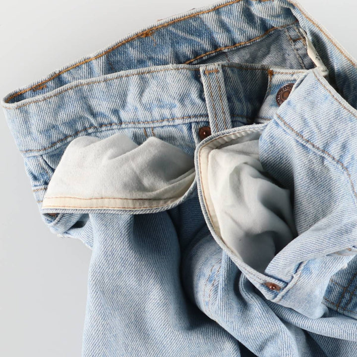 90'S Levi's 505 REGULAR FIT STRAIGHT LEG Tapered Denim Pants Made in USA Men's W33 Vintage cotton blue type Vintage Second Hand