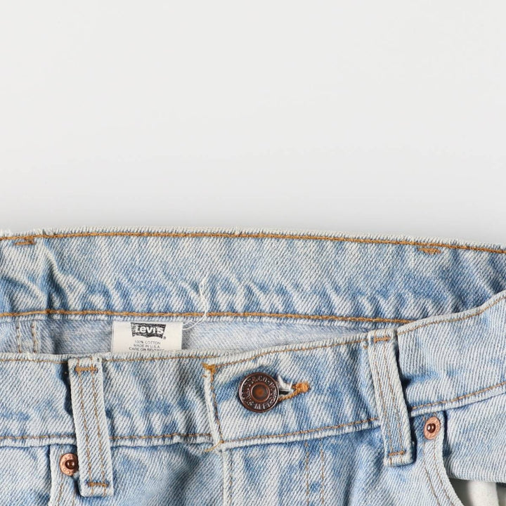 90'S Levi's 505 REGULAR FIT STRAIGHT LEG Tapered Denim Pants Made in USA Men's W33 Vintage cotton blue type Vintage Second Hand