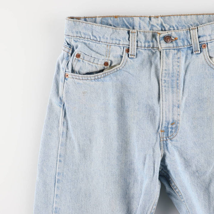 90'S Levi's 505 REGULAR FIT STRAIGHT LEG Tapered Denim Pants Made in USA Men's W33 Vintage cotton blue type Vintage Second Hand