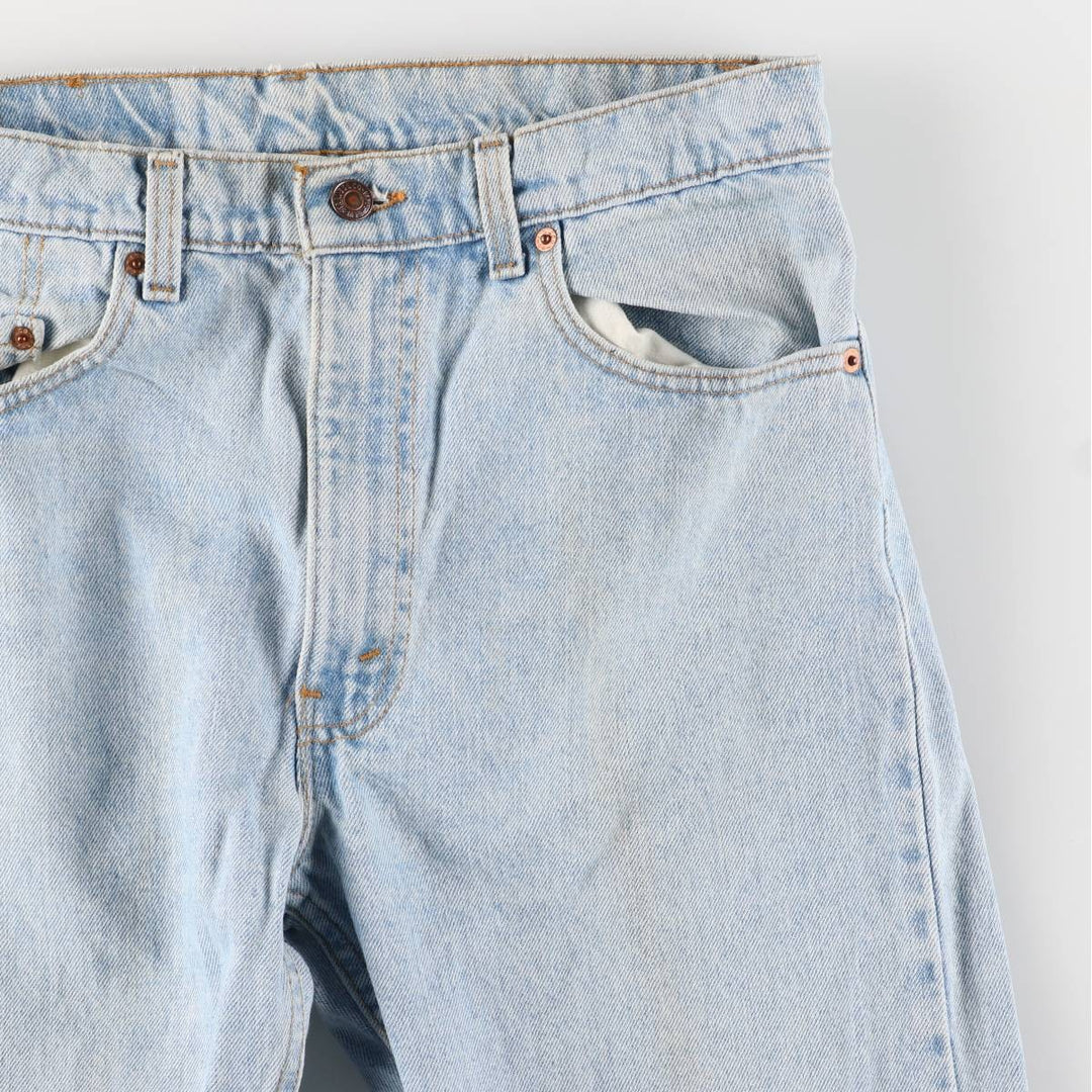 90'S Levi's 505 REGULAR FIT STRAIGHT LEG Tapered Denim Pants Made in USA Men's W33 Vintage cotton blue type Vintage Second Hand