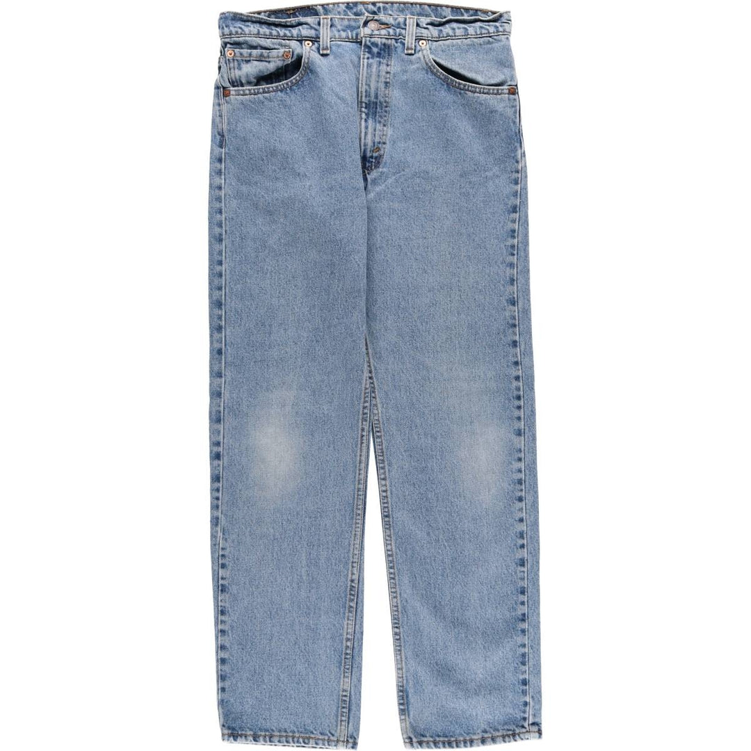 90'S Levi's 505 STRAIGHT LEG REGULAR FIT Tapered Denim Pants Made in USA Men's W33 Vintage cotton blue type Vintage Second Hand