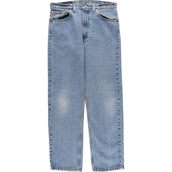 90'S Levi's 505 STRAIGHT LEG REGULAR FIT Tapered Denim Pants Made in USA Men's W33 Vintage cotton blue type Vintage Second Hand