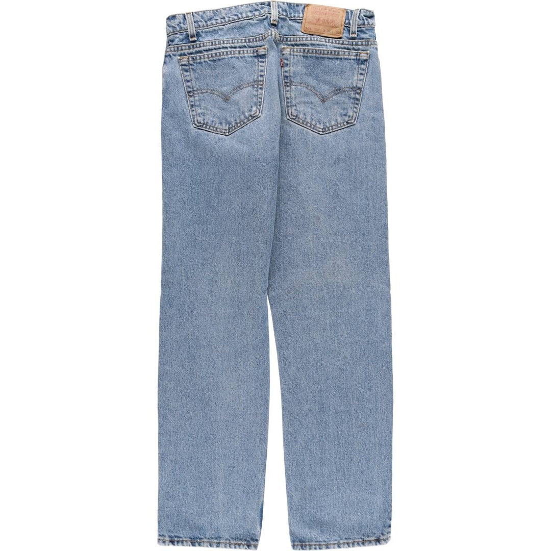 90'S Levi's 505 STRAIGHT LEG REGULAR FIT Tapered Denim Pants Made in USA Men's W33 Vintage cotton blue type Vintage Second Hand