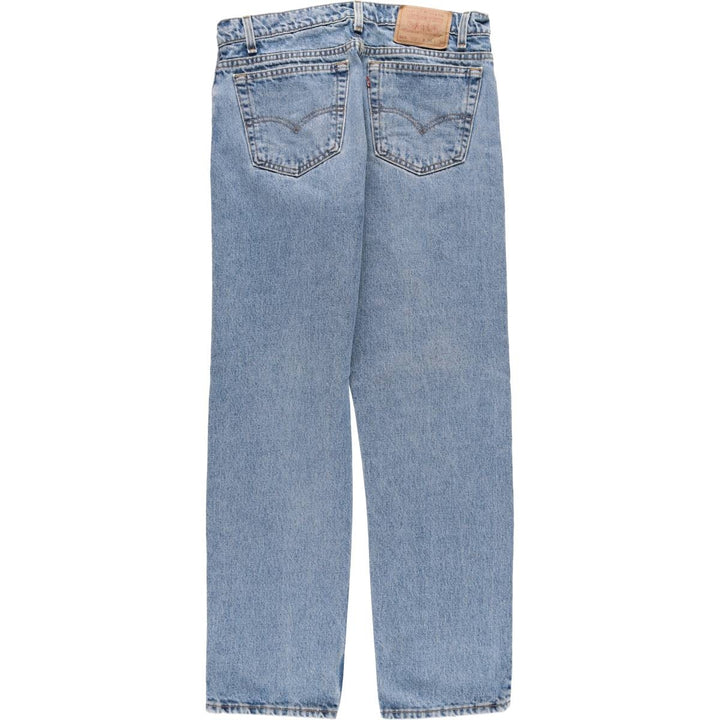 90'S Levi's 505 STRAIGHT LEG REGULAR FIT Tapered Denim Pants Made in USA Men's W33 Vintage cotton blue type Vintage Second Hand