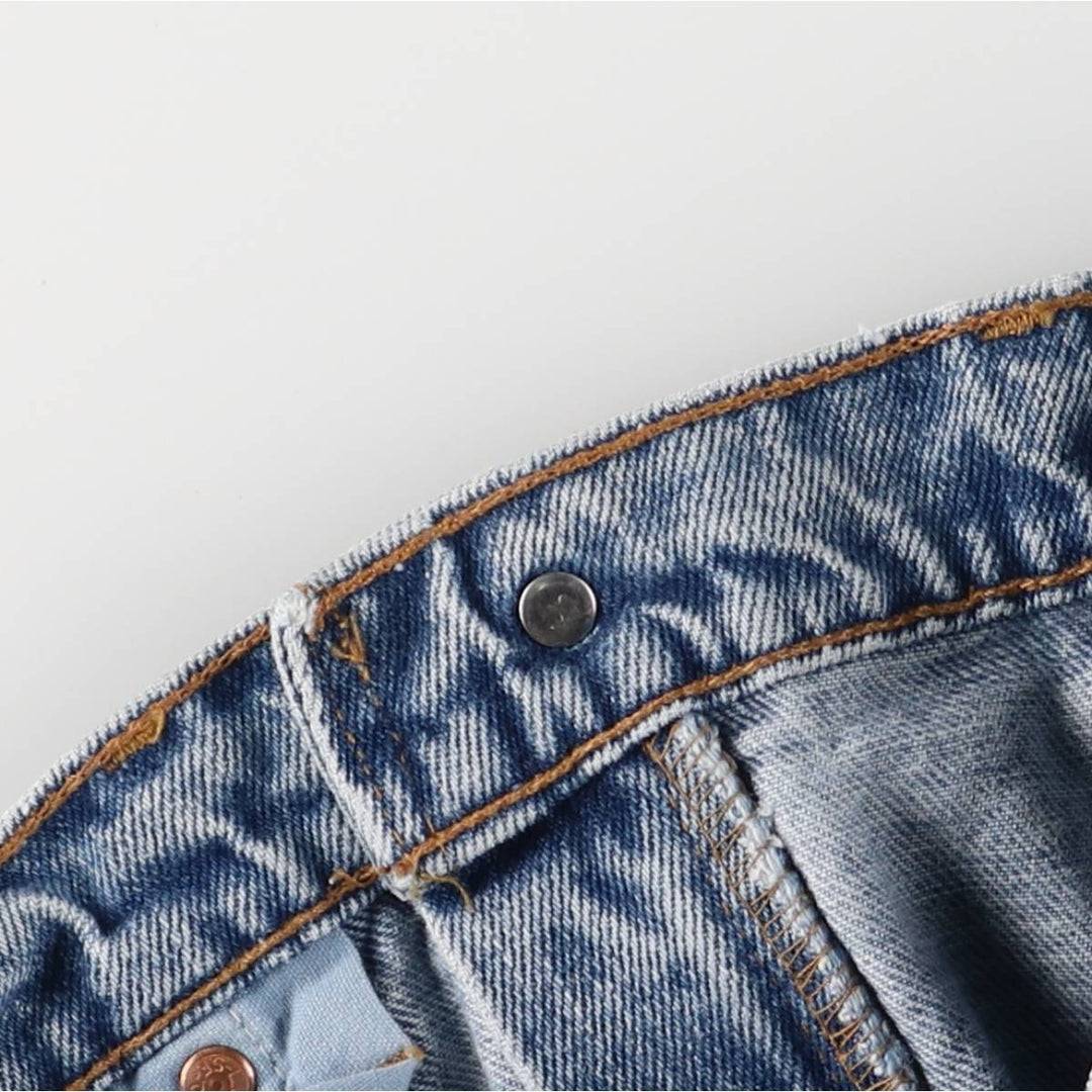 90'S Levi's 505 STRAIGHT LEG REGULAR FIT Tapered Denim Pants Made in USA Men's W33 Vintage cotton blue type Vintage Second Hand