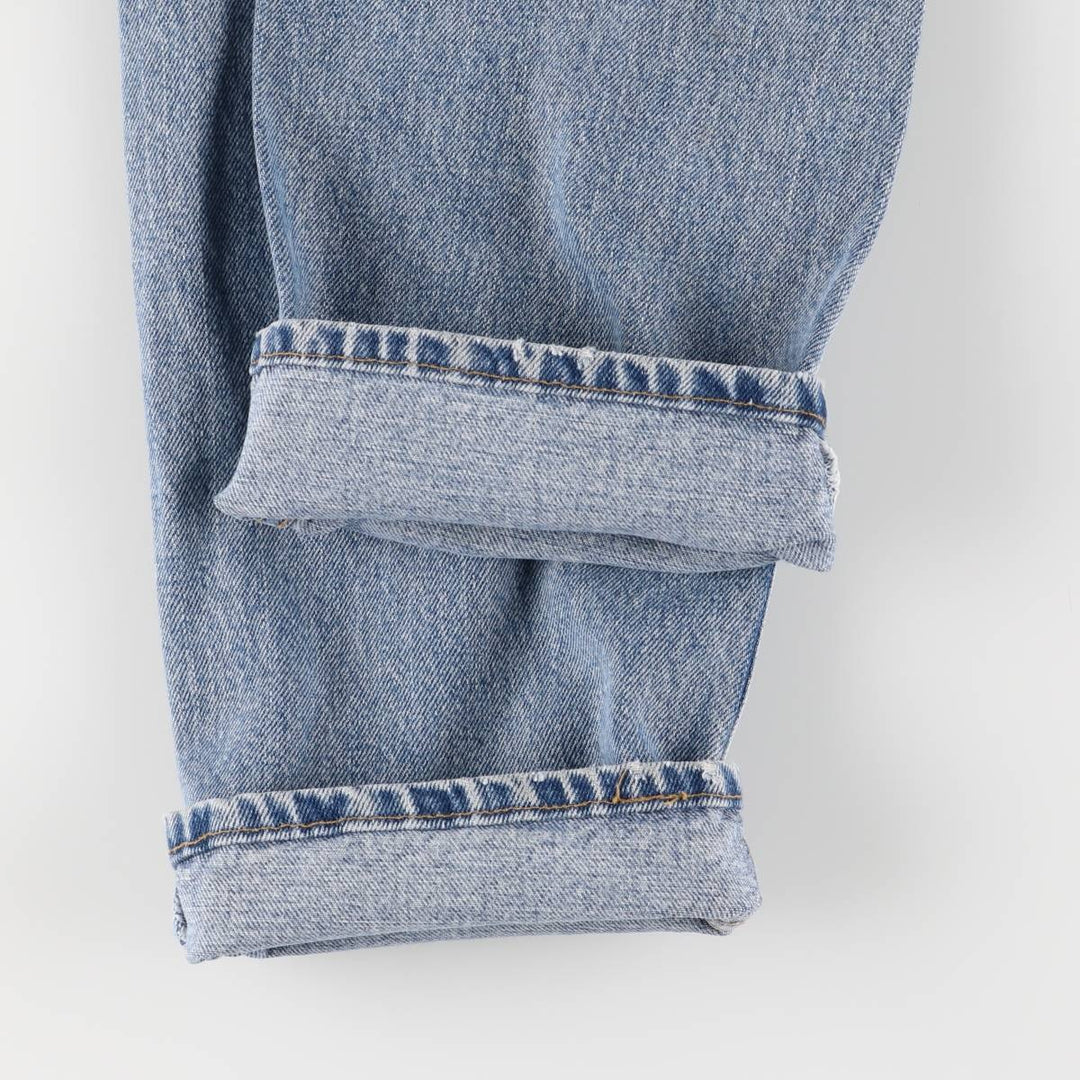 90'S Levi's 505 STRAIGHT LEG REGULAR FIT Tapered Denim Pants Made in USA Men's W33 Vintage cotton blue type Vintage Second Hand