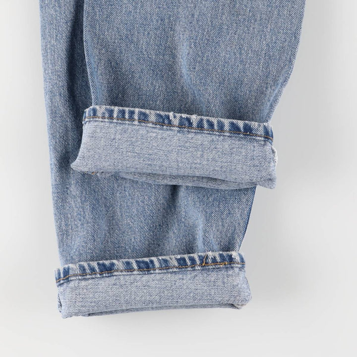 90'S Levi's 505 STRAIGHT LEG REGULAR FIT Tapered Denim Pants Made in USA Men's W33 Vintage cotton blue type Vintage Second Hand