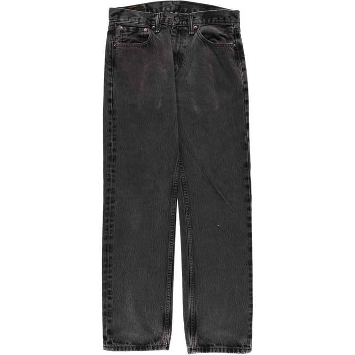 Levi's 505 Black Denim Tapered Denim Pants for Men, W33 equivalent cotton black type Vintage Second Hand