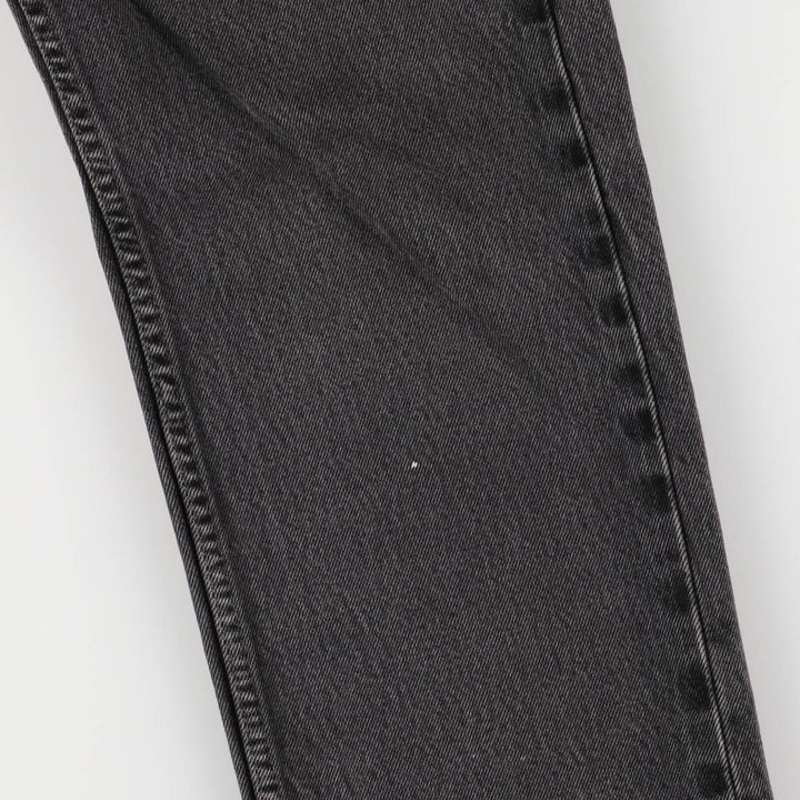 Levi's 505 Black Denim Tapered Denim Pants for Men, W33 equivalent cotton black type Vintage Second Hand