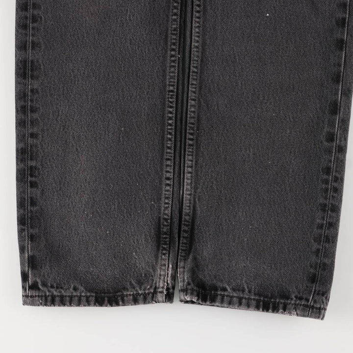 Levi's 505 Black Denim Tapered Denim Pants for Men, W33 equivalent cotton black type Vintage Second Hand