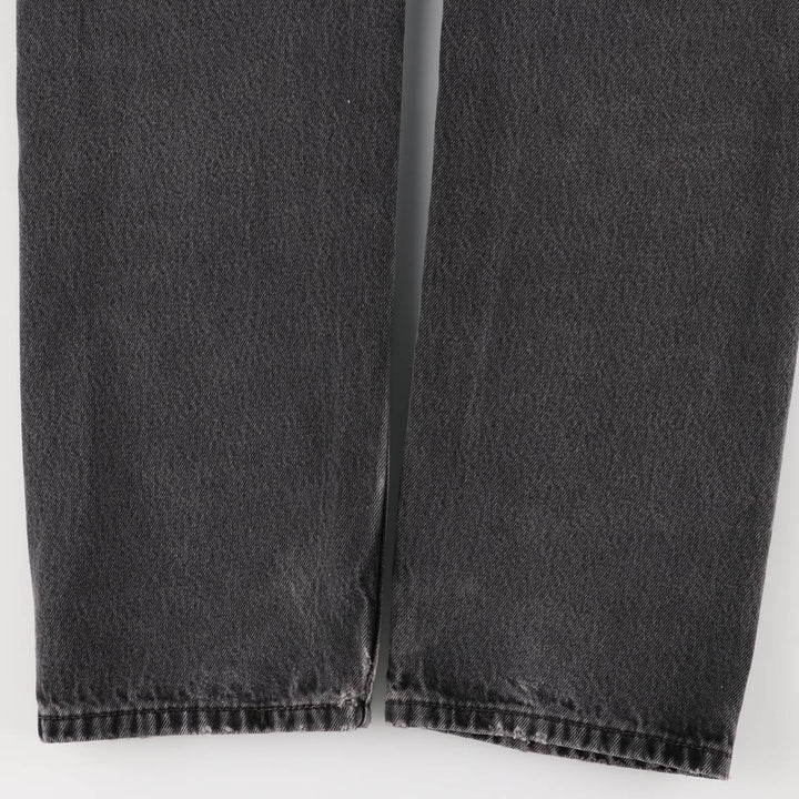 Levi's 505 Black Denim Tapered Denim Pants for Men, W33 equivalent cotton black type Vintage Second Hand