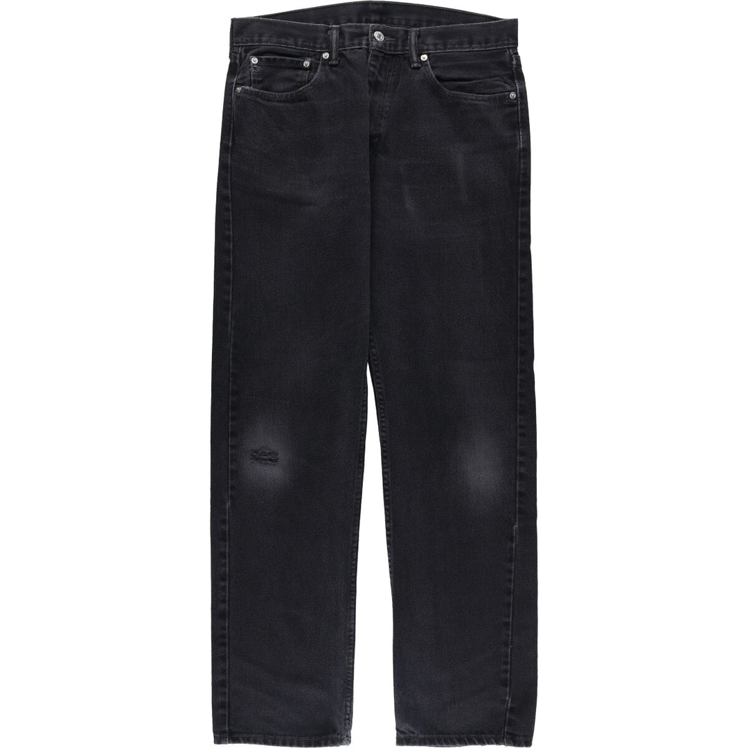 Levi's 505 Black Denim Tapered Denim Pants for Men, W34 equivalent cotton black type Vintage Second Hand