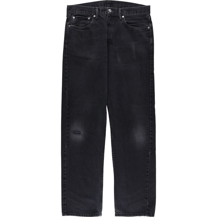 Levi's 505 Black Denim Tapered Denim Pants for Men, W34 equivalent cotton black type Vintage Second Hand