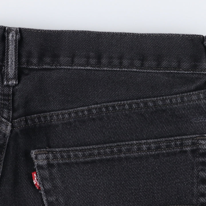 Levi's 505 Black Denim Tapered Denim Pants for Men, W34 equivalent cotton black type Vintage Second Hand