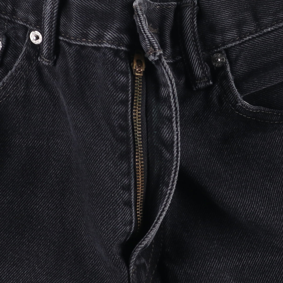 Levi's 505 Black Denim Tapered Denim Pants for Men, W34 equivalent cotton black type Vintage Second Hand