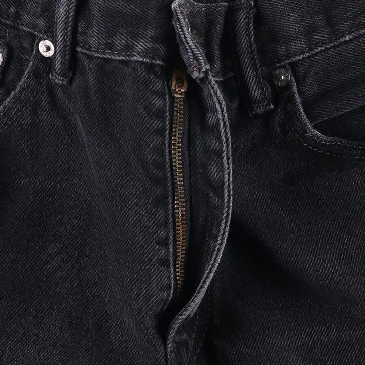 Levi's 505 Black Denim Tapered Denim Pants for Men, W34 equivalent cotton black type Vintage Second Hand