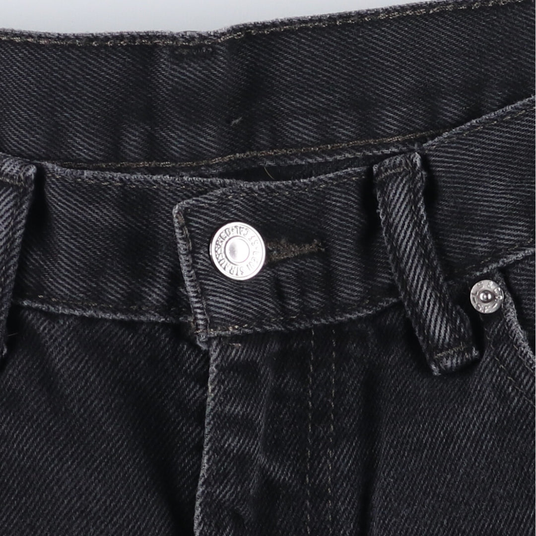 Levi's 505 Black Denim Tapered Denim Pants for Men, W34 equivalent cotton black type Vintage Second Hand