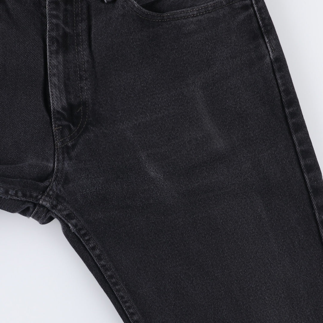Levi's 505 Black Denim Tapered Denim Pants for Men, W34 equivalent cotton black type Vintage Second Hand