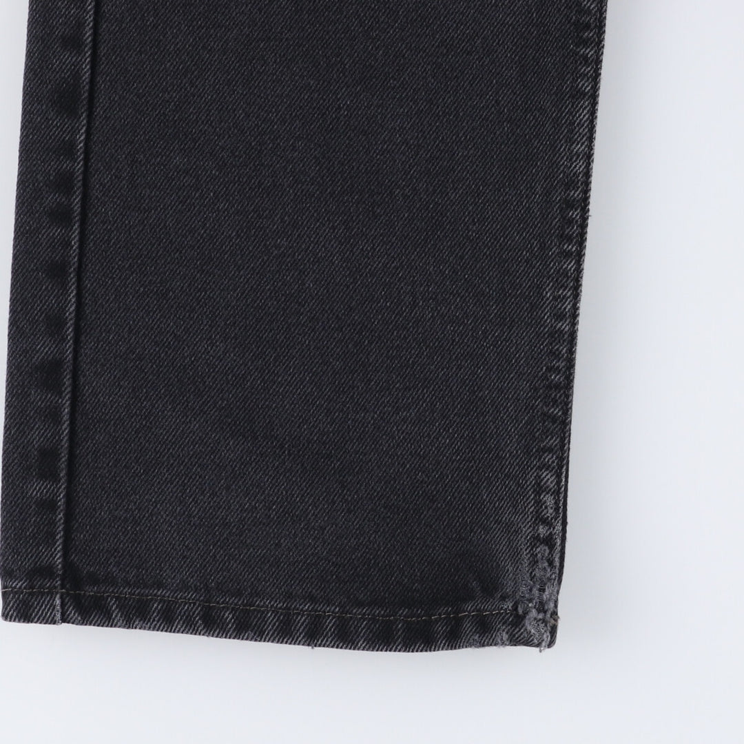 Levi's 505 Black Denim Tapered Denim Pants for Men, W34 equivalent cotton black type Vintage Second Hand