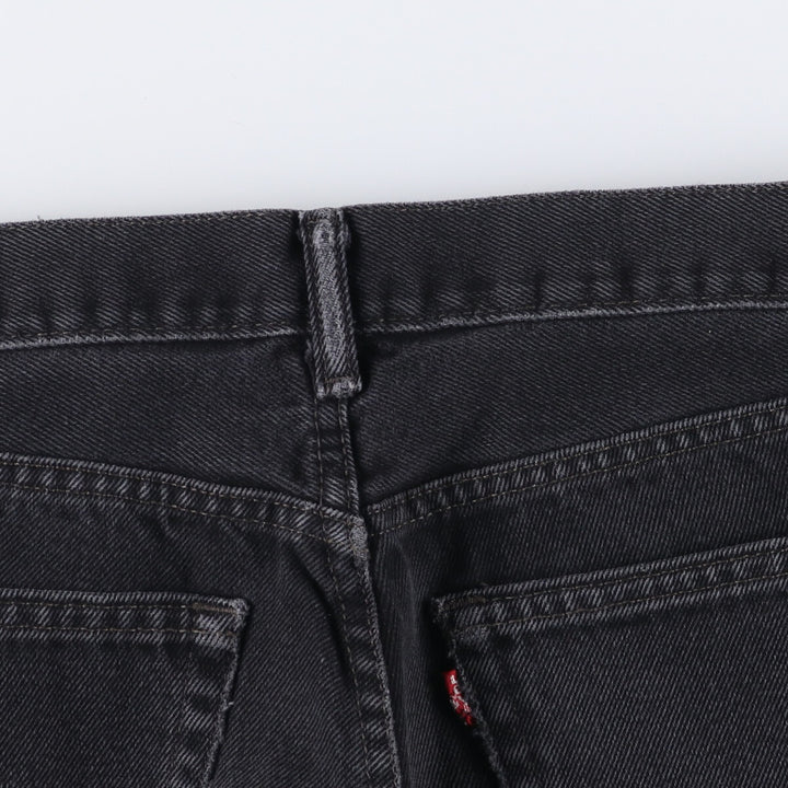 Levi's 505 Black Denim Tapered Denim Pants for Men, W34 equivalent cotton black type Vintage Second Hand