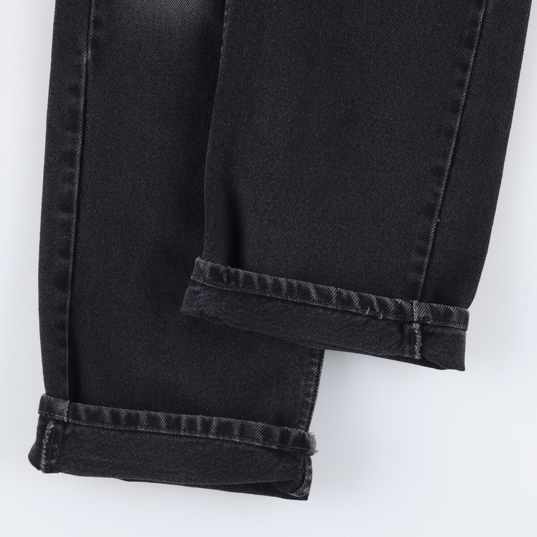 Levi's 505 Black Denim Tapered Denim Pants for Men, W34 equivalent cotton black type Vintage Second Hand