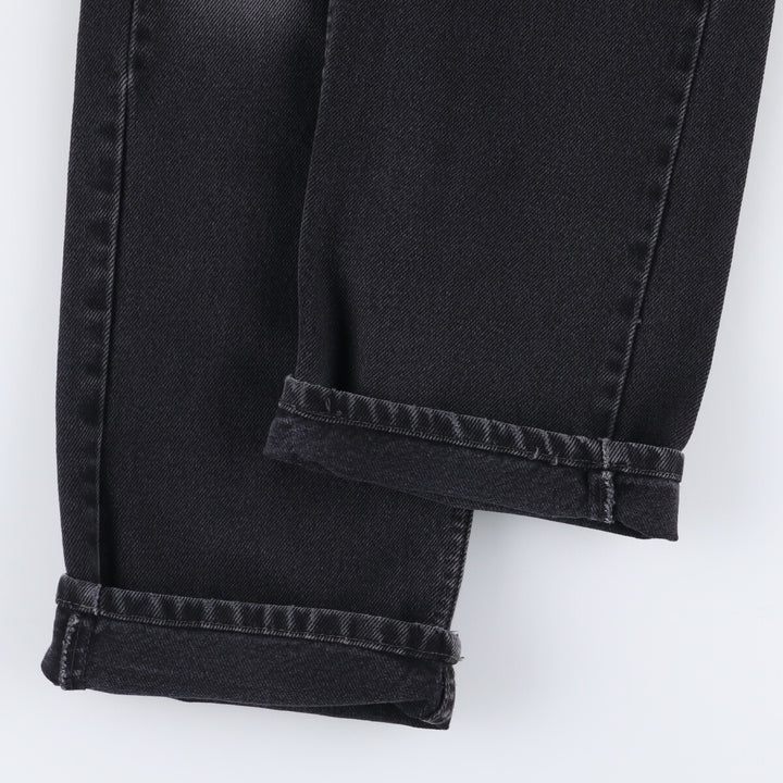 Levi's 505 Black Denim Tapered Denim Pants for Men, W34 equivalent cotton black type Vintage Second Hand