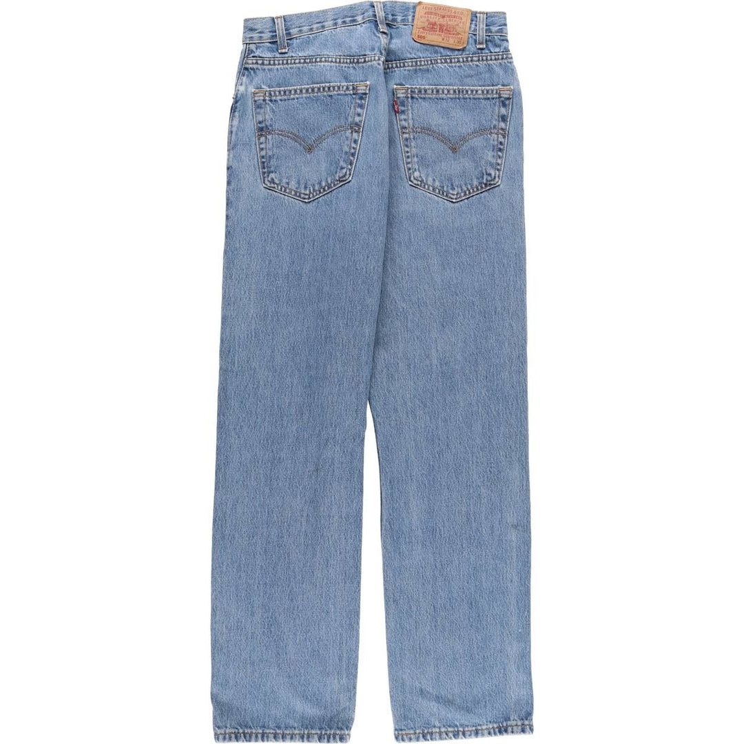 2000'S Levi's 505 Regular Fit Straight Leg Tapered Denim Pants, Made in Canada, Men's Size W32 cotton blue type Vintage Second Hand